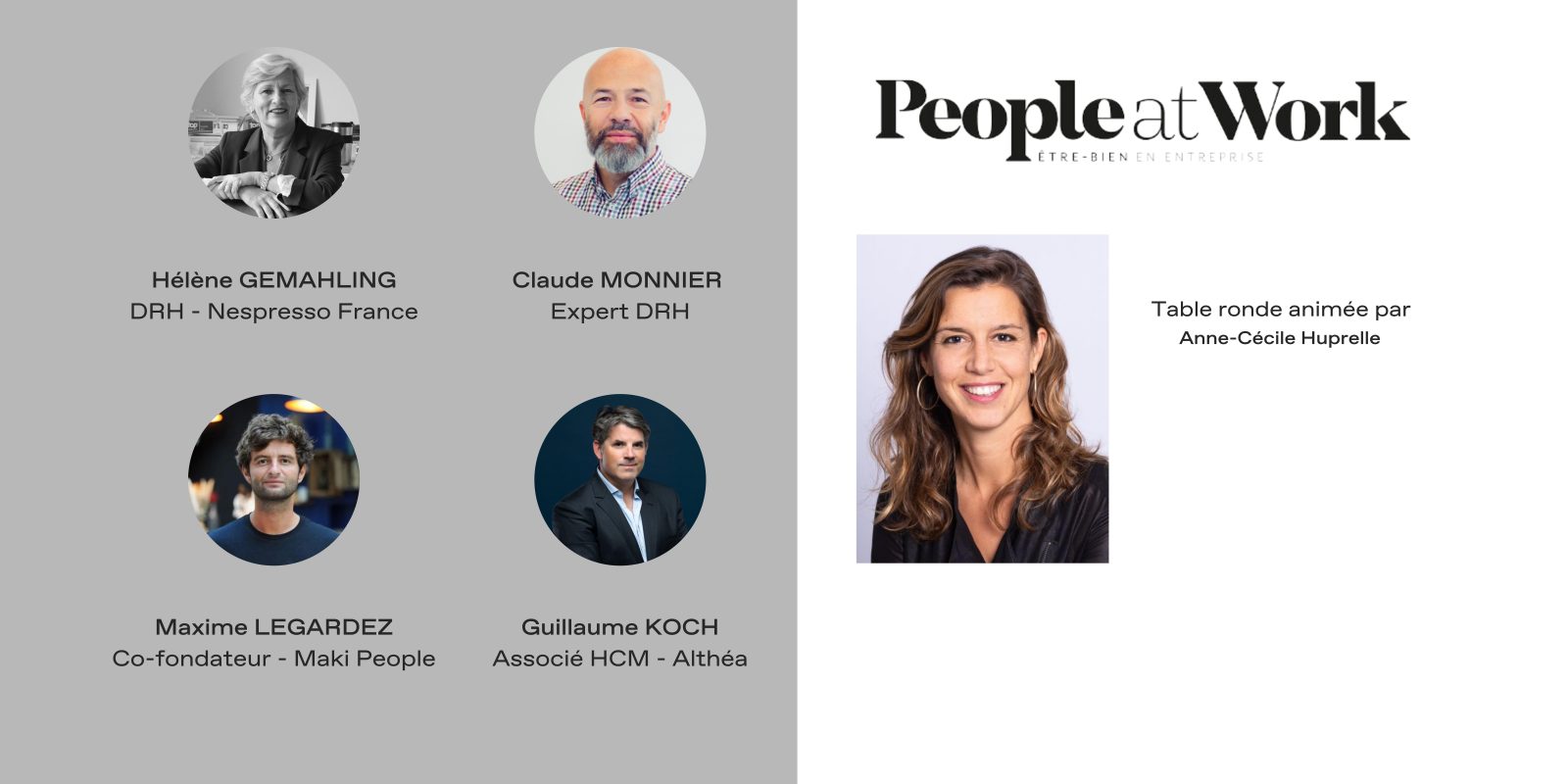 Table ronde organisée par People at Work : "Comment passer à une organisation basée sur les compétences ?"