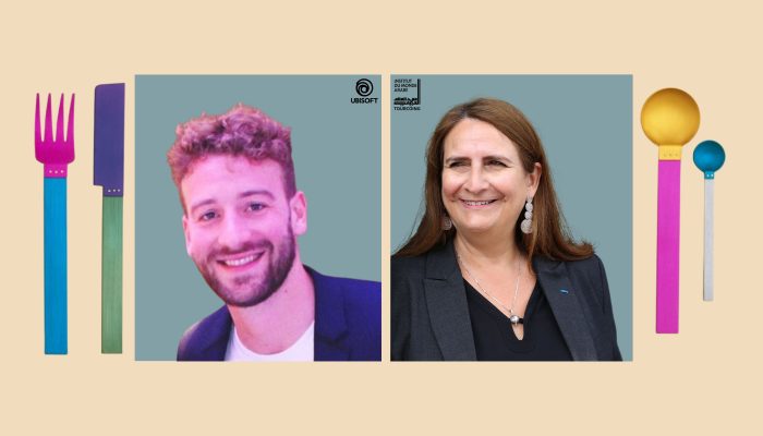 À table avec Katia Boudoyan - Directrice de l'IMA Tourcoing et Romain Fascialé - Co-commissaire et chef de projet pour Ubisoft